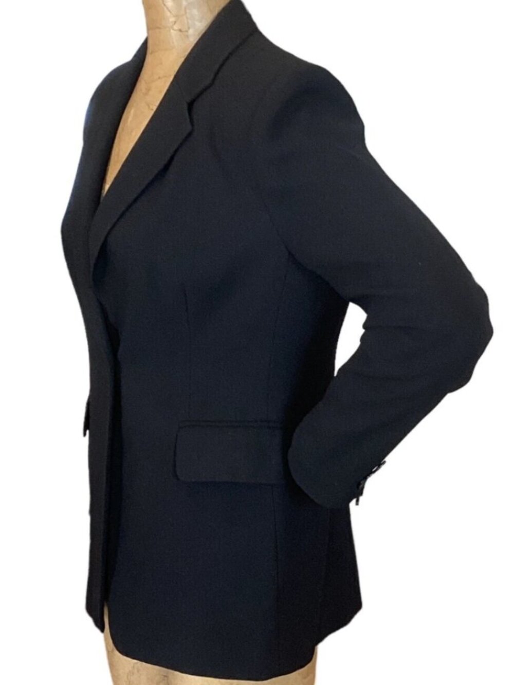 Nygard Collection Black Single Button Blazer Sz 8P #299B - Picture 6 of 11